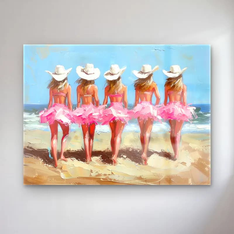 Yağlı Boya Dansçılar No. 5 cam tablo — Yağlı Boya Dansçılar No. 5 — yağlı boya dansçılar