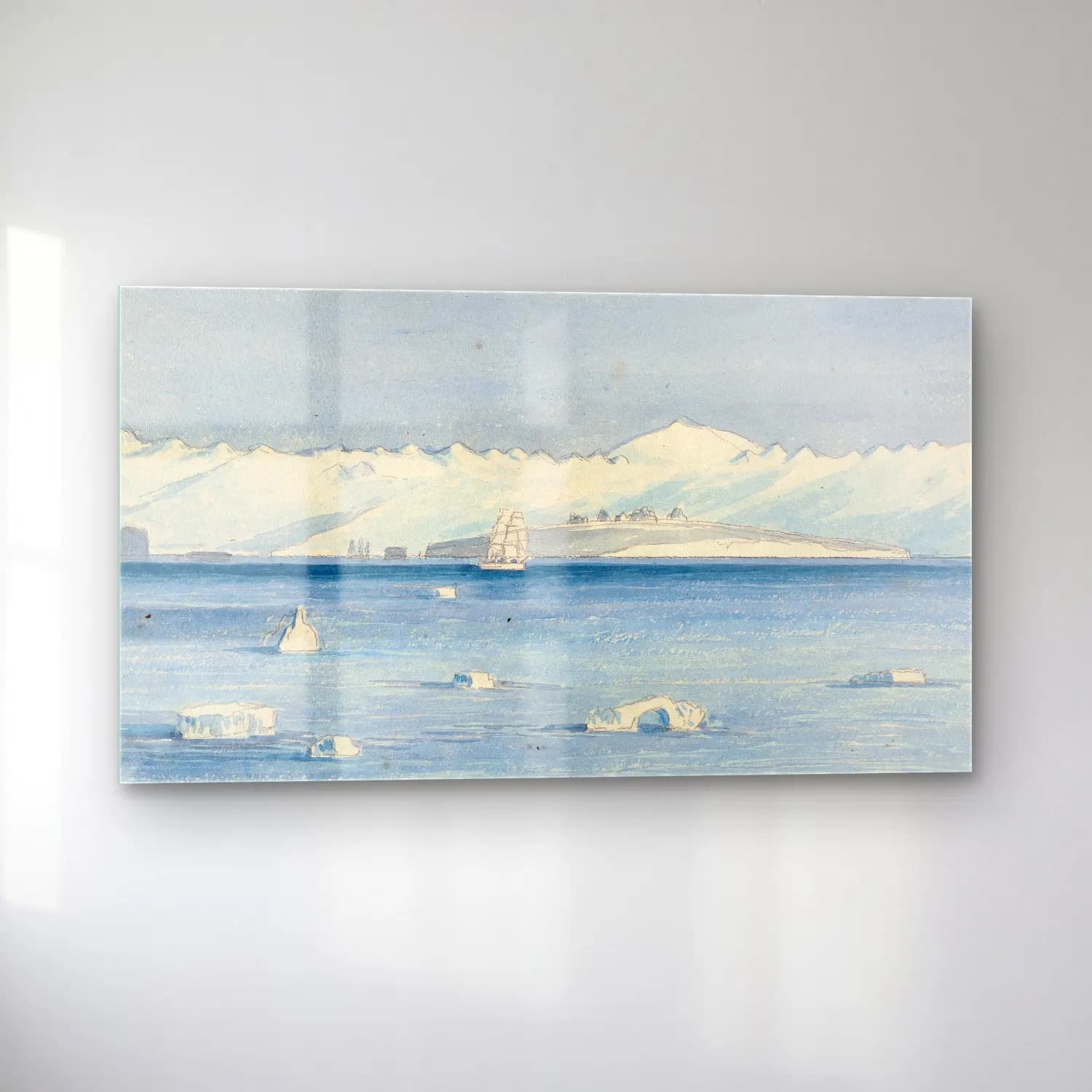 Charles Hamilton Smith – Mount Sabine & Possessions Island cam tablo — sol açıdan görünüm