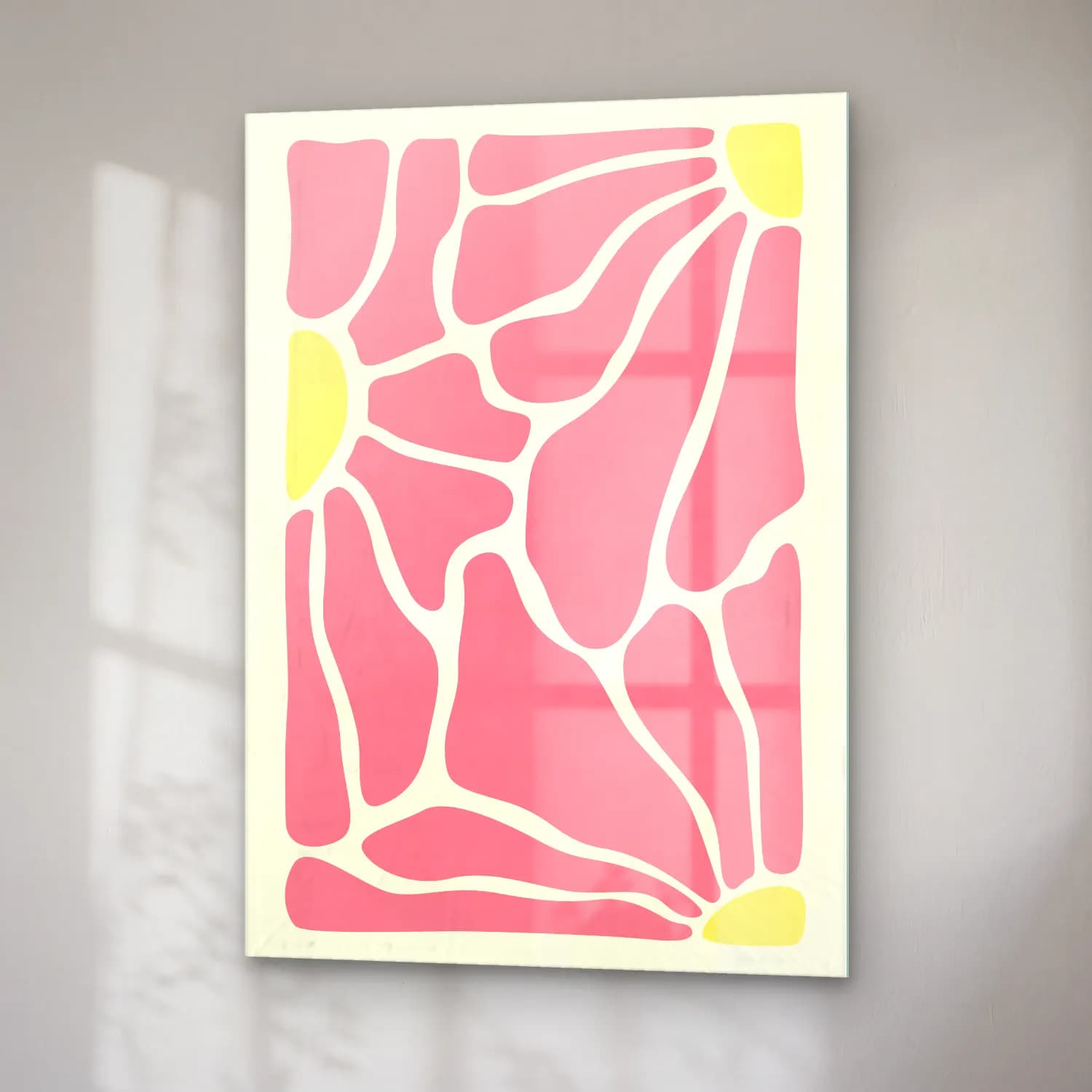 Pastel Anatomi Çizimi No. 4 cam tablo — sağ açıdan görünüm