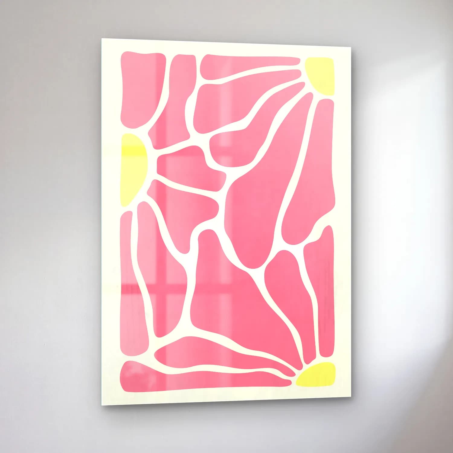Pastel Anatomi Çizimi No. 4 cam tablo — sol açıdan görünüm