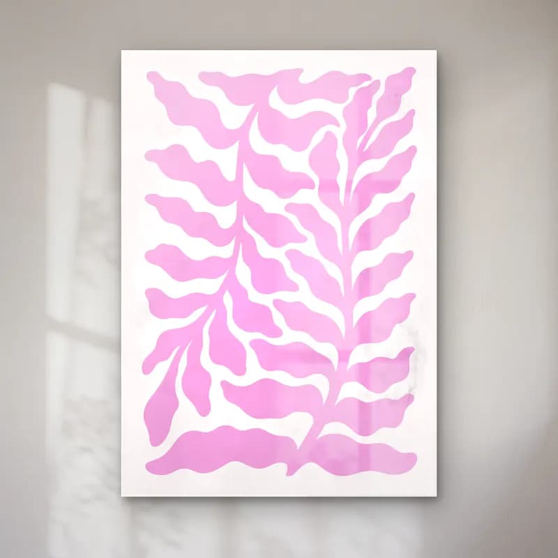 Pastel Eğrelti Otu No. 4 cam tablo — Pastel Eğrelti Otu No. 4 — pastel eğrelti otu
