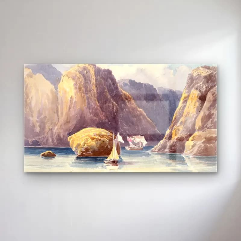 Charles Hamilton Smith – Port Passages cam tablo — Charles Hamilton Smith – Port Passages — suluboya yelkenliler