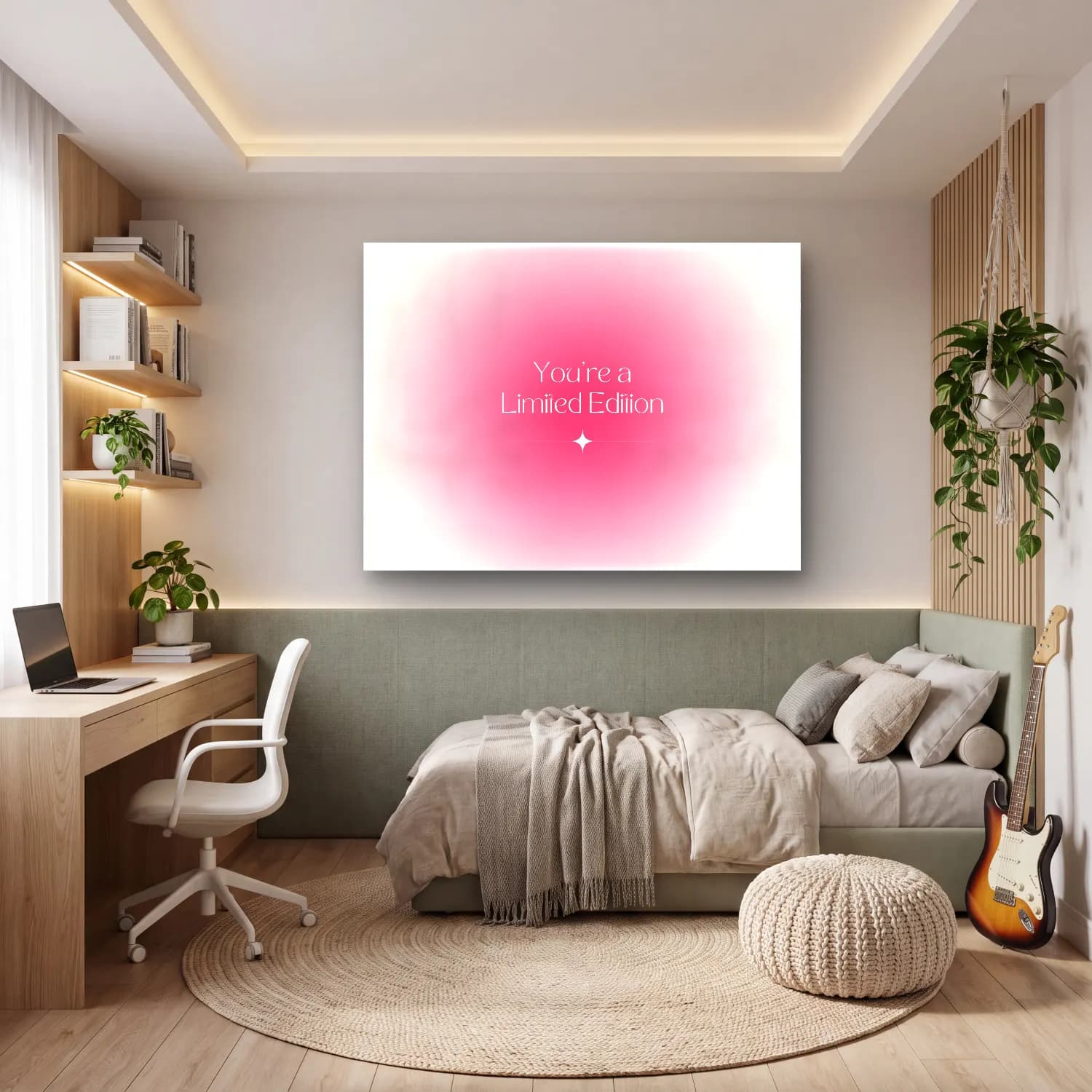 Pastel Söz Posteri No. 44 cam tablo — genç odasında