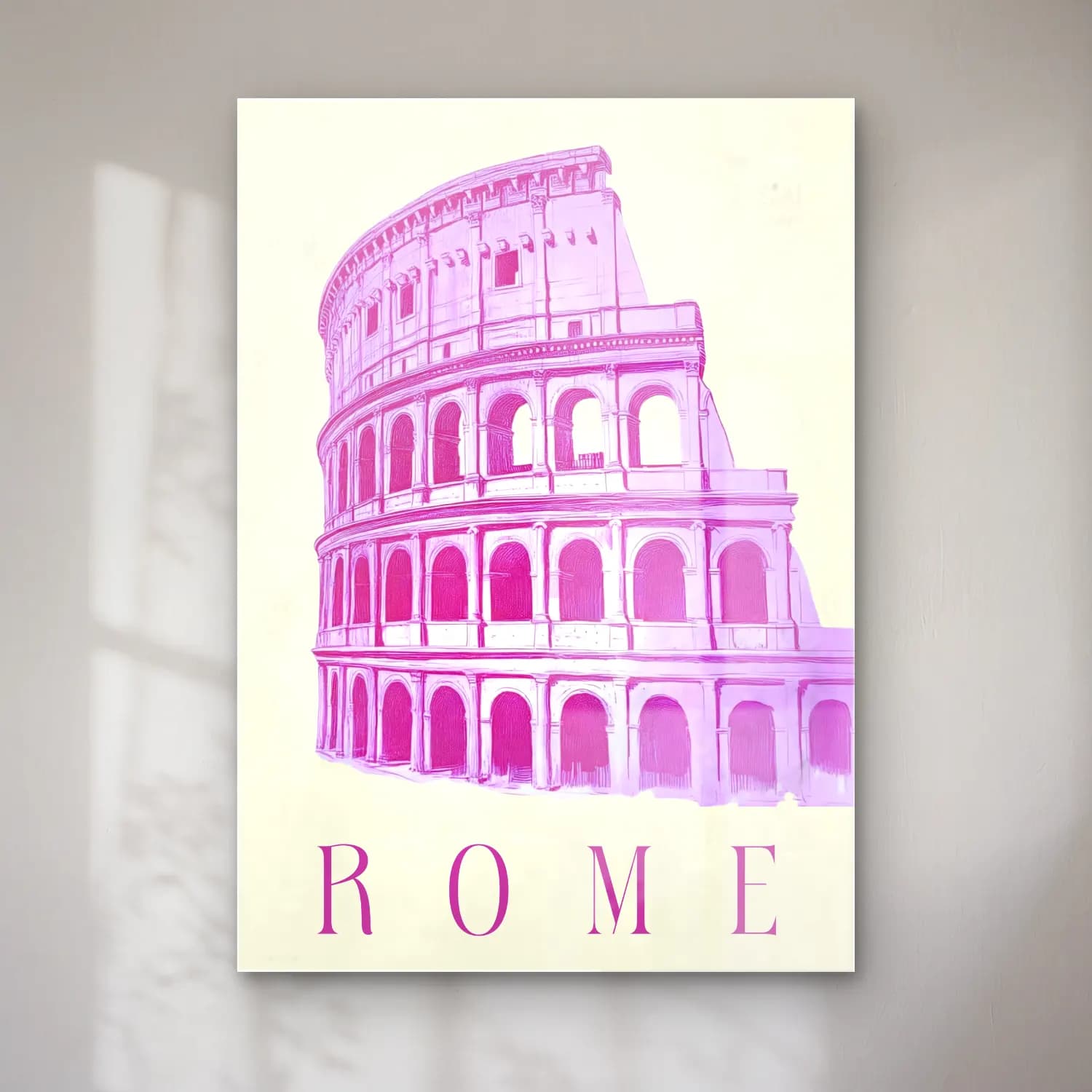 Pastel Roma – Pembe Tonlar cam tablo — Pastel Roma – Pembe Tonlar — pastel roma