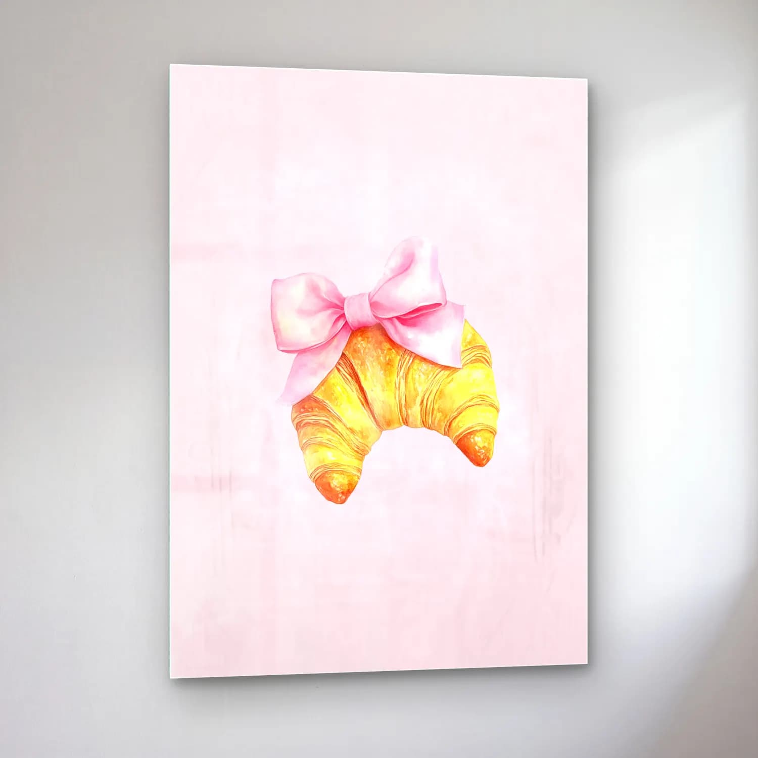 Pastel Fiyonk No. 31 cam tablo — sol açıdan görünüm