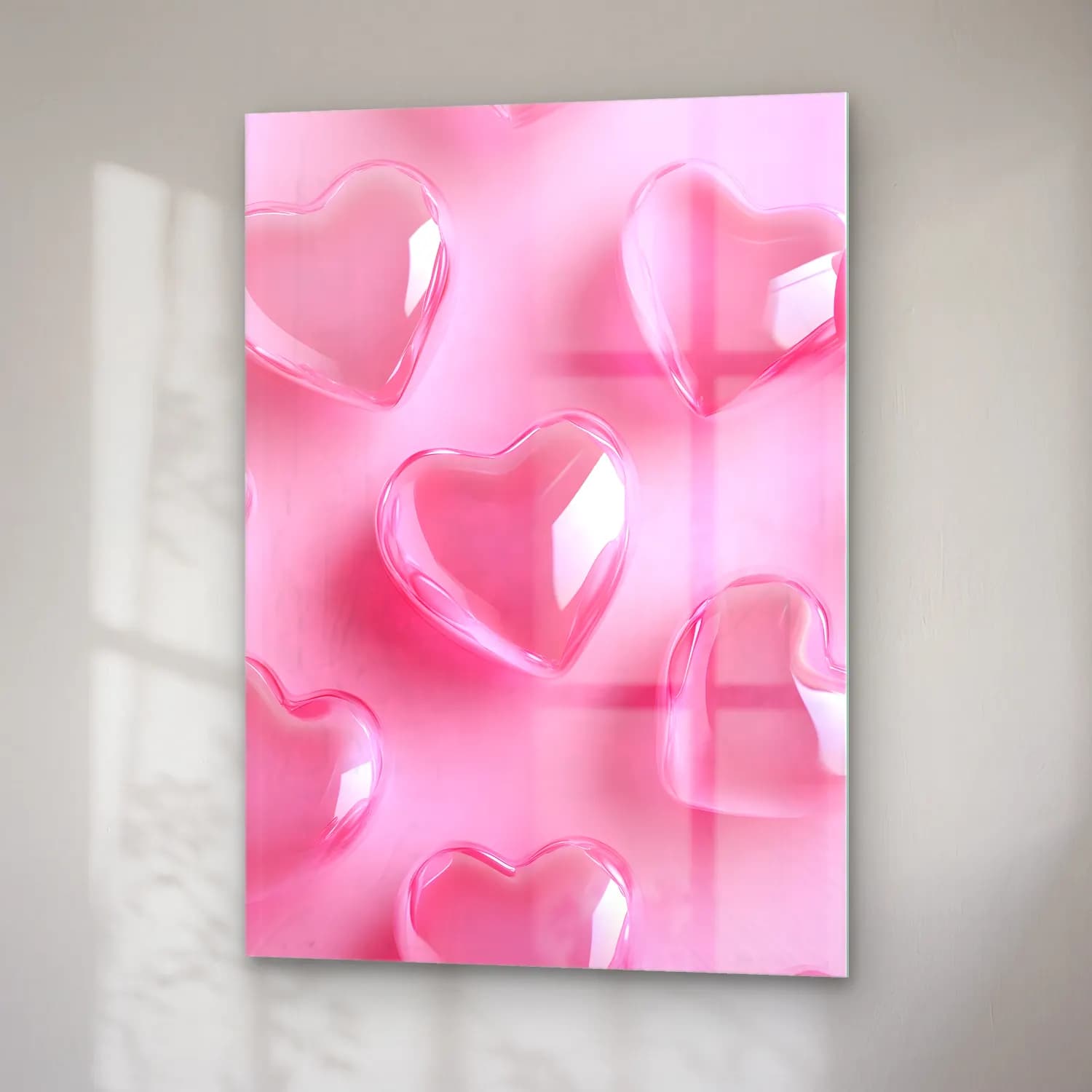 Pastel Dama Deseni No. 10 cam tablo — sağ açıdan görünüm