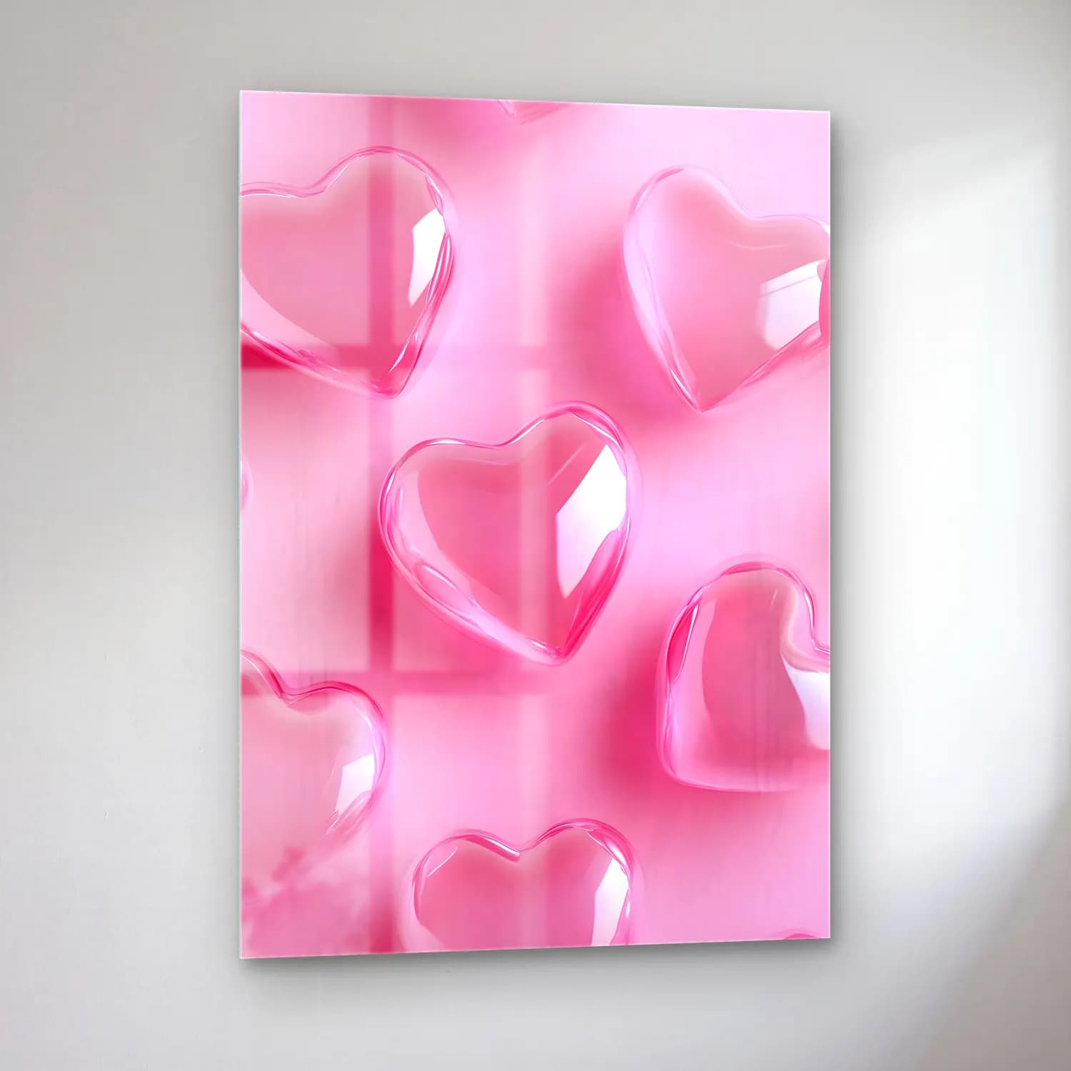 Pastel Dama Deseni No. 10 cam tablo — sol açıdan görünüm