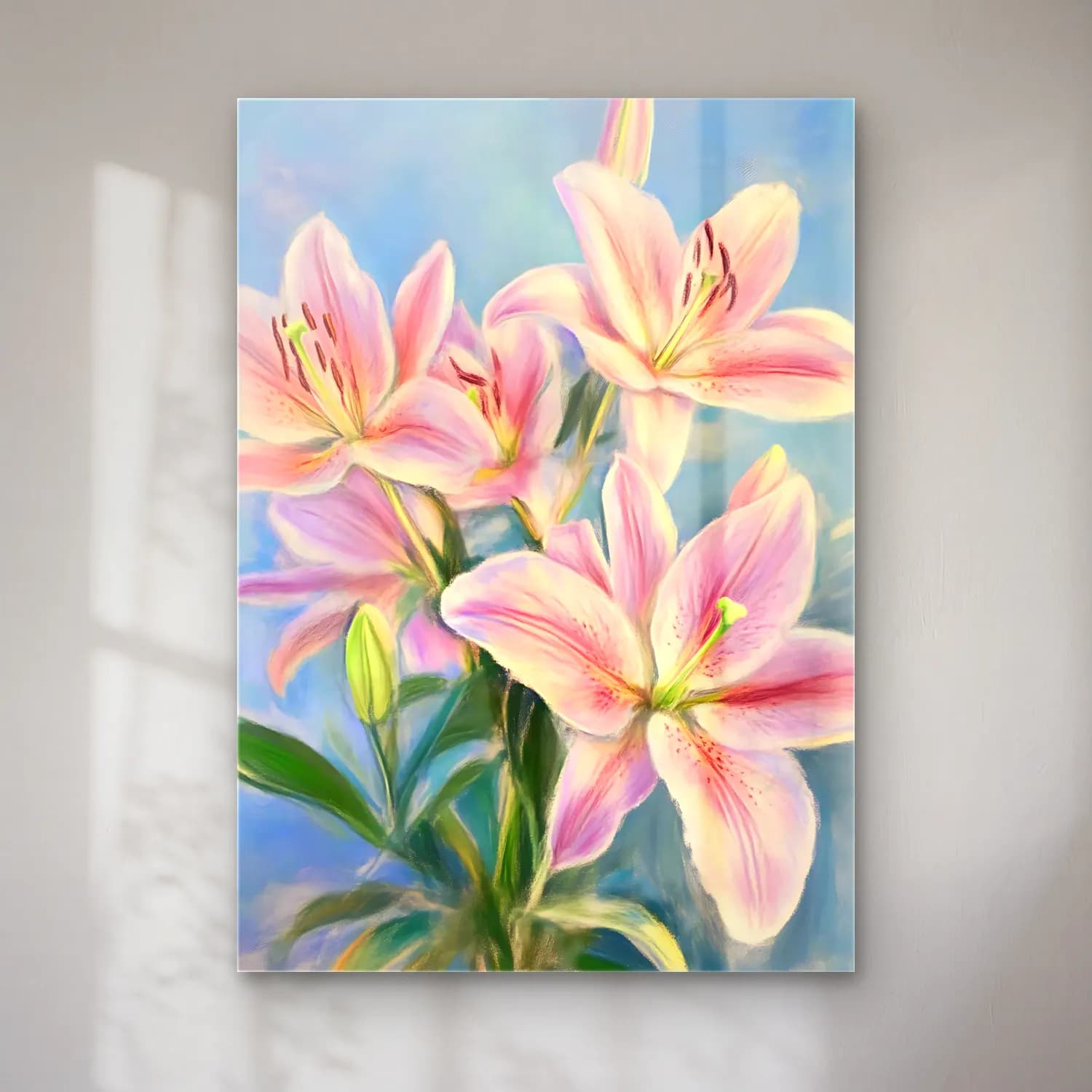 Pastel Zambaklar No. 4 cam tablo — Pastel Zambaklar No. 4 — pastel zambaklar