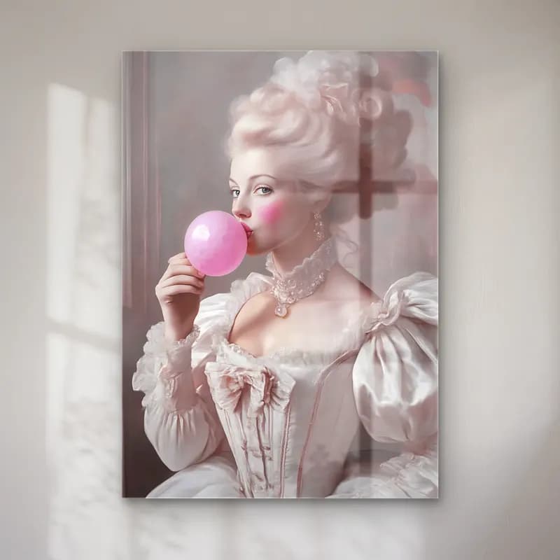 Pastel Kız Çocuğu Portresi No. 4 cam tablo — Pastel Kız Çocuğu Portresi No. 4 — pastel kız çocuğu portresi