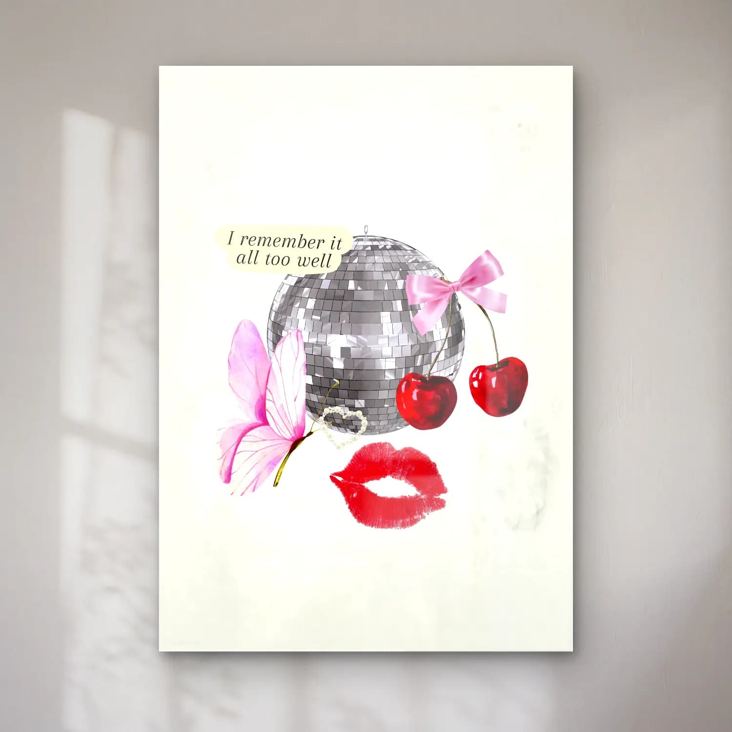Pop Art Kirazlar No. 5 cam tablo — Pop Art Kirazlar No. 5 — pop art kirazlar