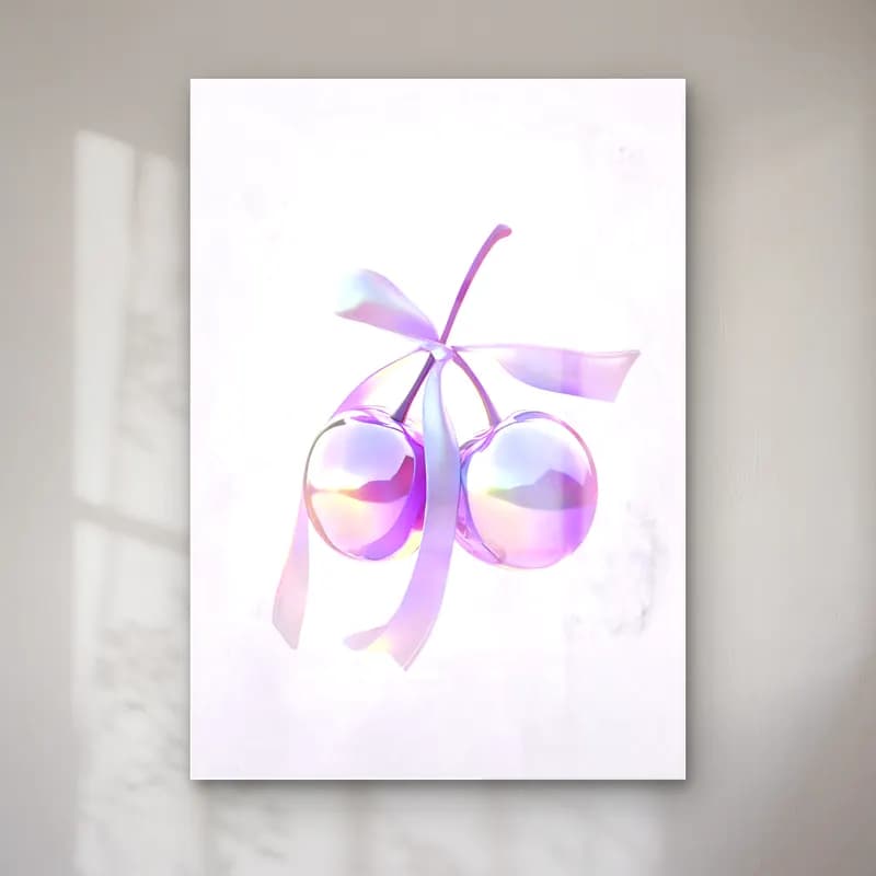 Pastel Kirazlar No. 11 cam tablo — Pastel Kirazlar No. 11 — pastel kirazlar