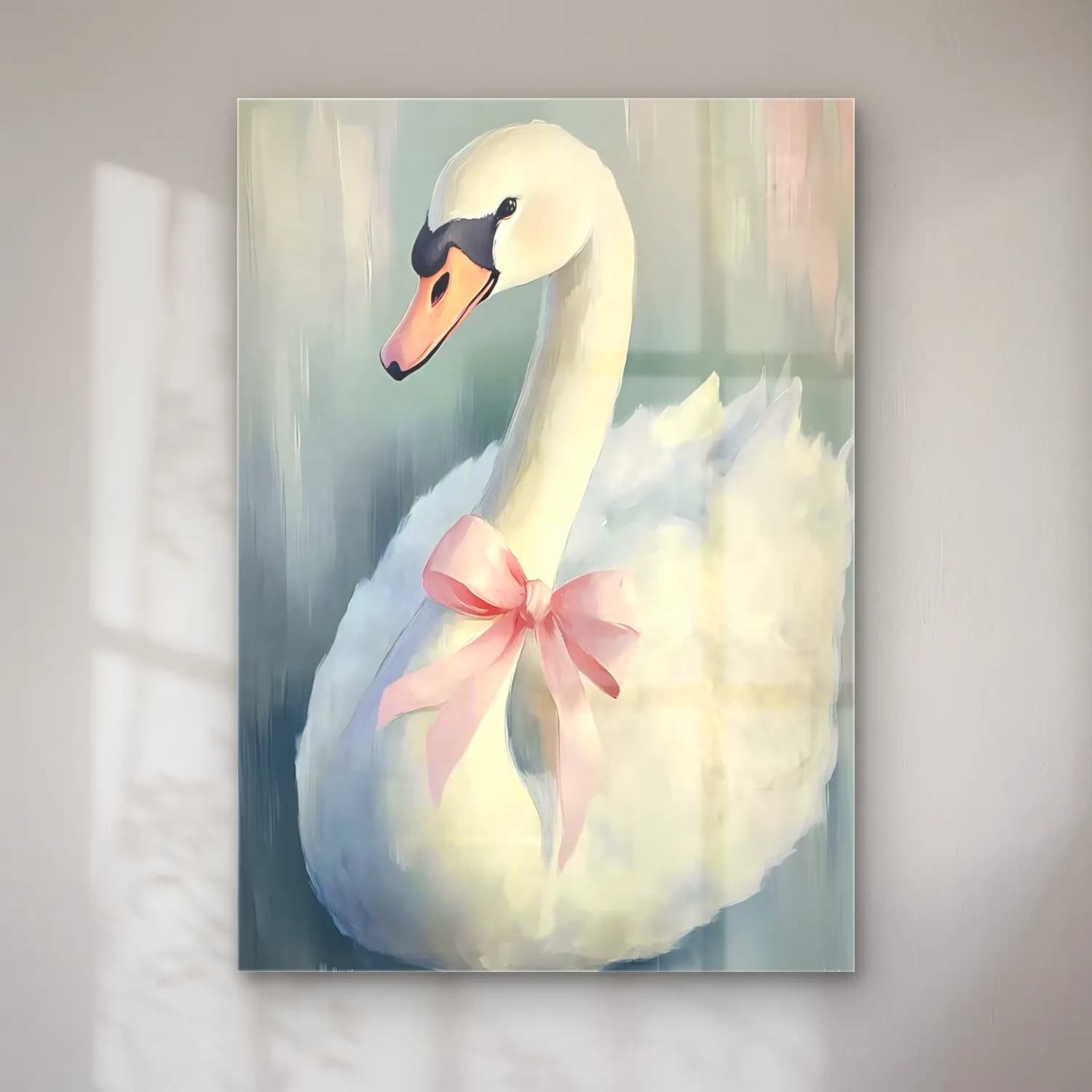 Pastel Kuğu No. 5 cam tablo — Pastel Kuğu No. 5 — pastel kuğu