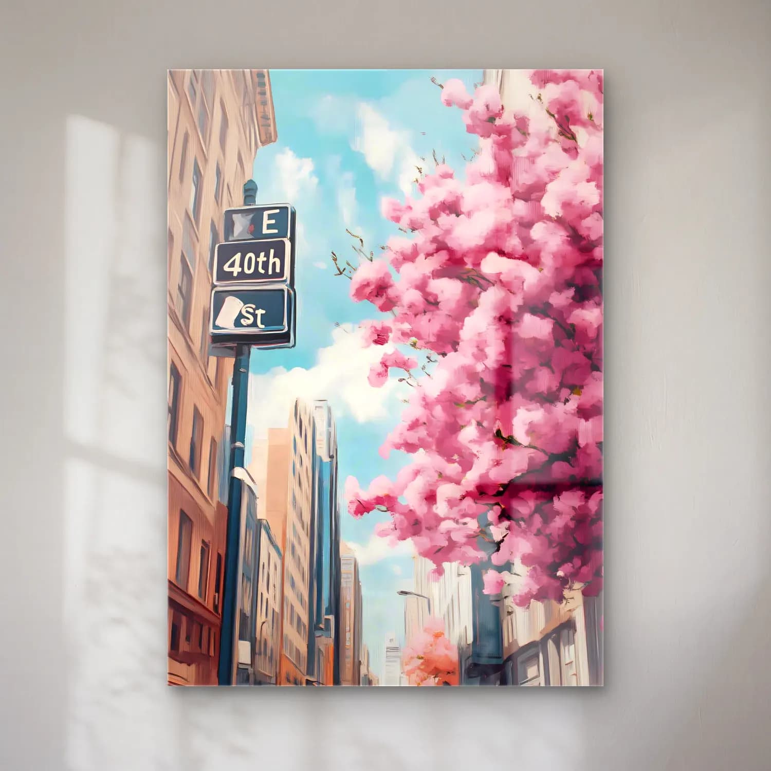 Pastel Kiraz Çiçekleri No. 15 cam tablo — Pastel Kiraz Çiçekleri No. 15 — pastel kiraz çiçekleri