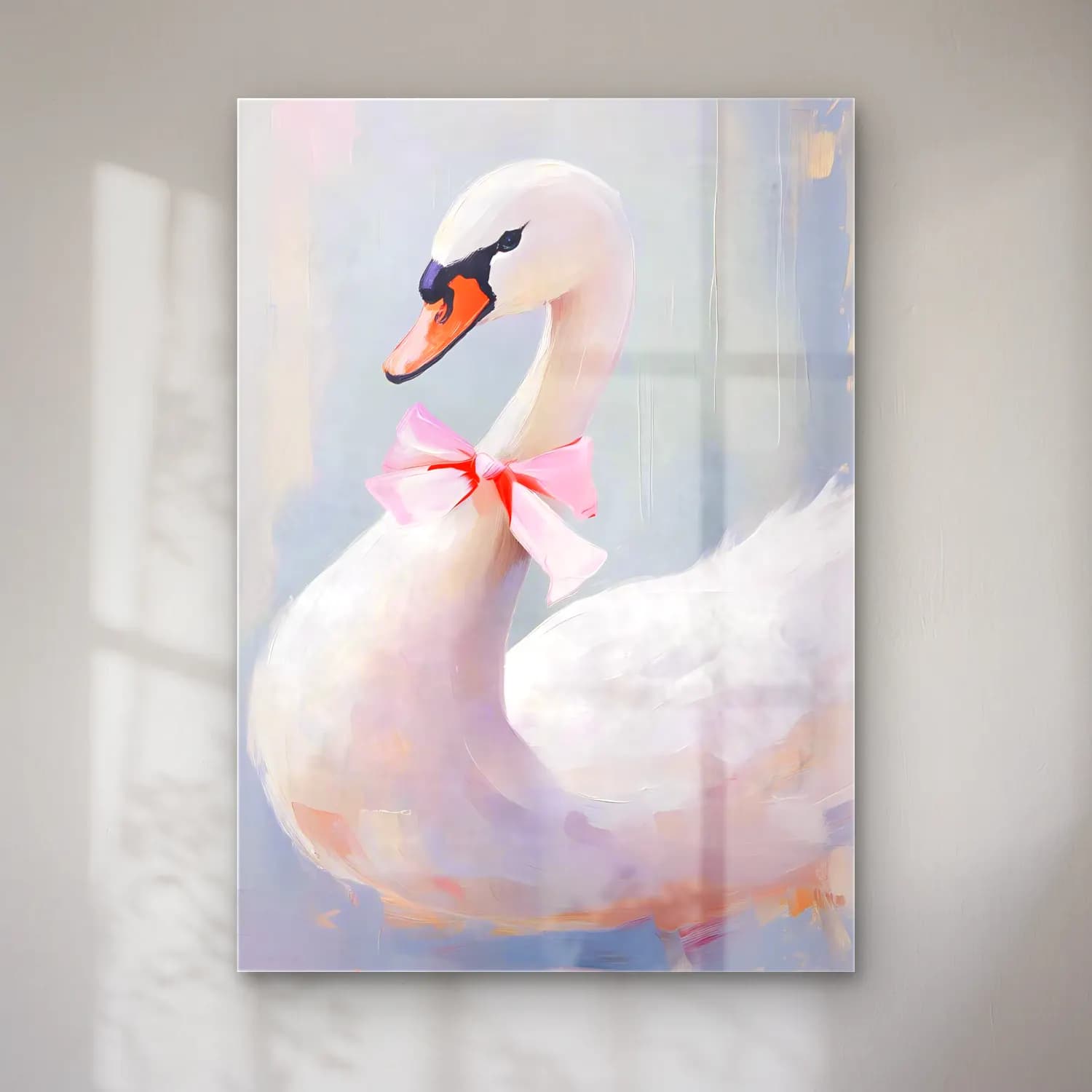Pastel Kuğu No. 6 cam tablo — Pastel Kuğu No. 6 — pastel kuğu