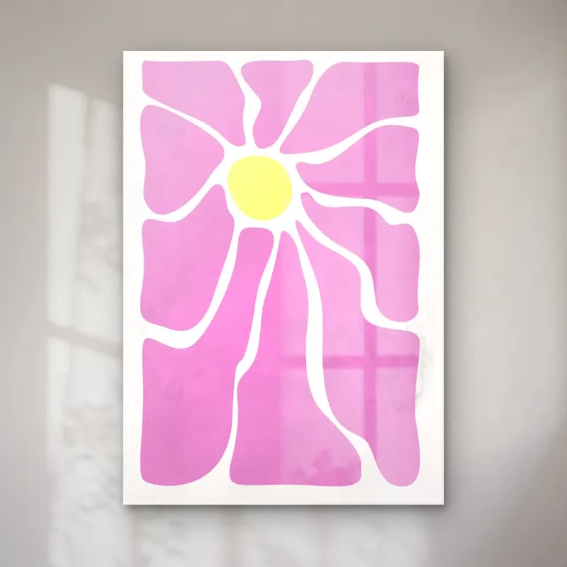 Pastel Çiçek Deseni No. 201 cam tablo — Pastel Çiçek Deseni No. 201 — pastel çiçek deseni
