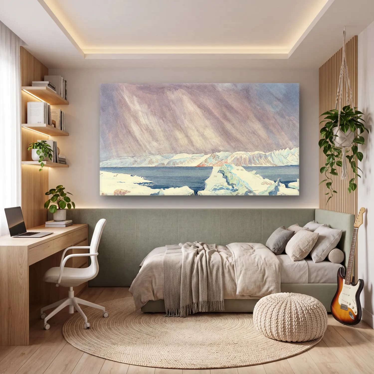 Charles Hamilton Smith – Spitzbergen, Bearing South cam tablo — genç odasında