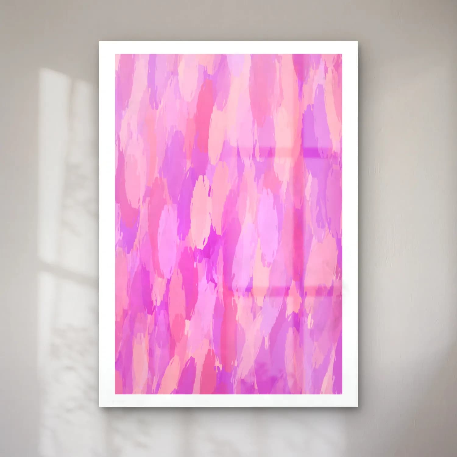 MAXIMALIST ECLECTIC – Soyut Fırça Darbeleri – Pembe Tonlar cam tablo — MAXIMALIST ECLECTIC – Soyut Fırça Darbeleri – Pembe Tonlar — boho soyut fırça darbeleri