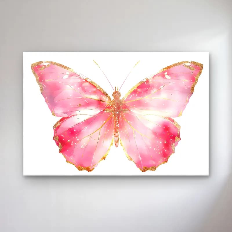 Pastel Kelebek No. 18 cam tablo — Pastel Kelebek No. 18 — pastel kelebek