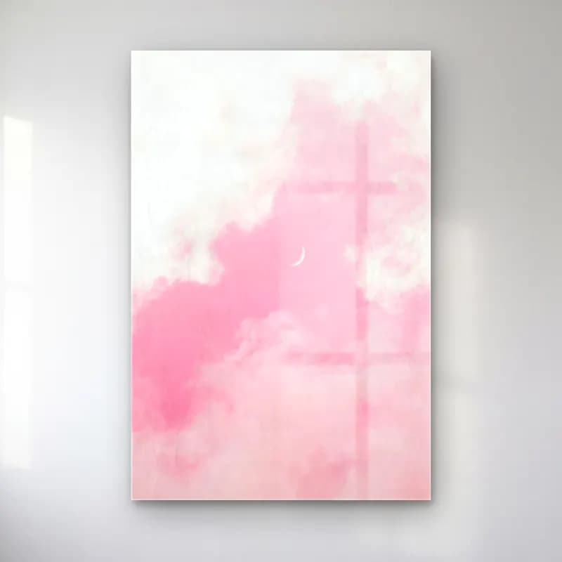 Pastel Bulutlu Gökyüzü No. 4 cam tablo — Pastel Bulutlu Gökyüzü No. 4 — pastel bulutlu gökyüzü