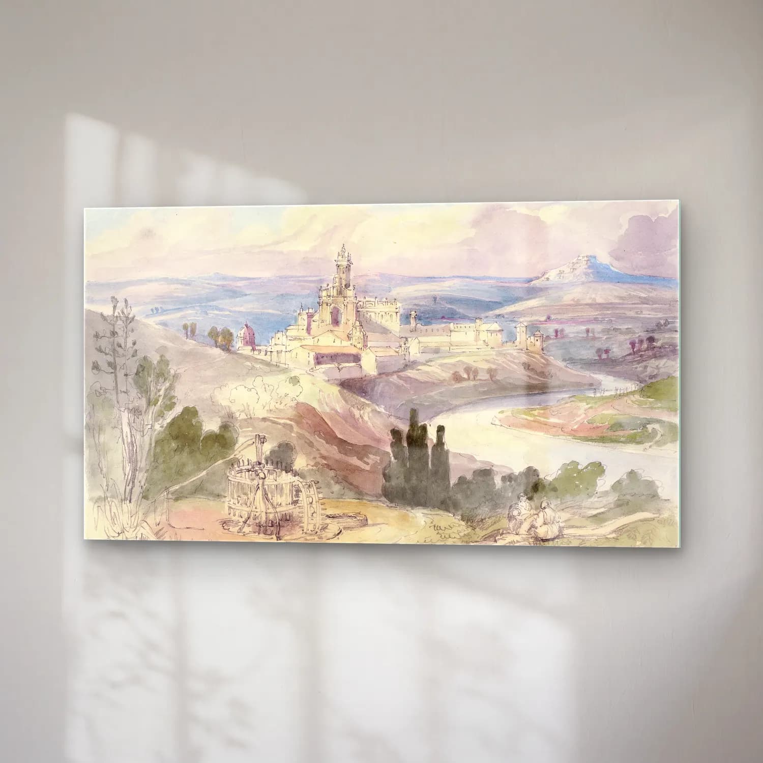 Charles Hamilton Smith – The Monastery of the Cartuja at Xeres cam tablo — sağ açıdan görünüm