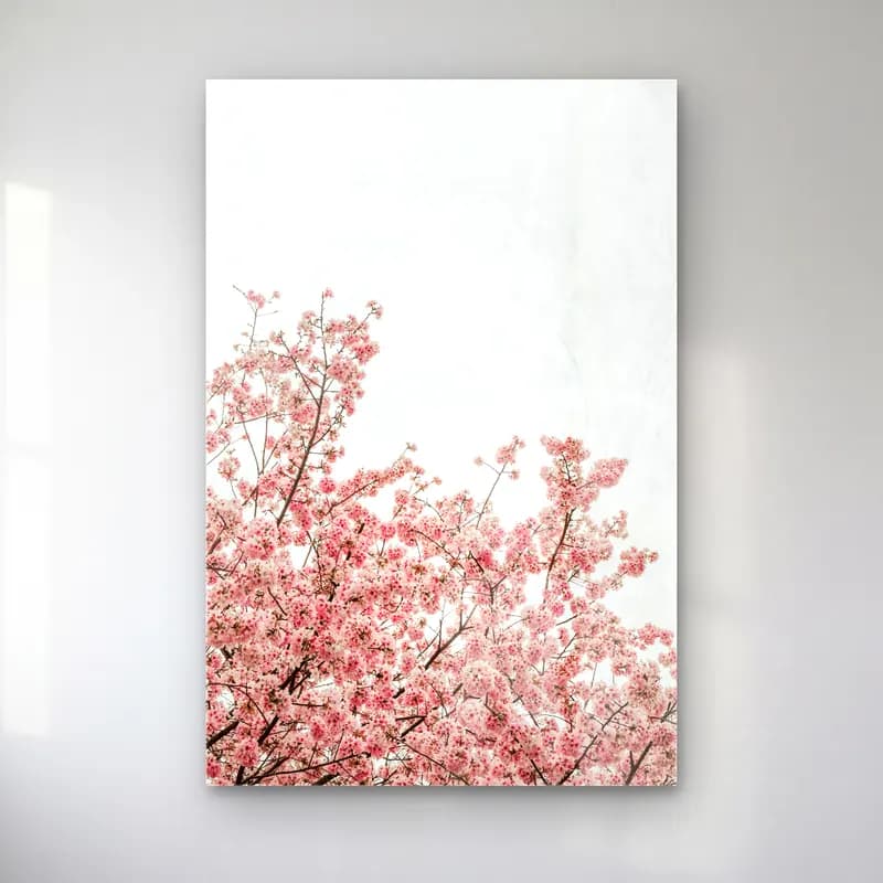 Pastel Kiraz Çiçekleri No. 18 cam tablo — Pastel Kiraz Çiçekleri No. 18 — pastel kiraz çiçekleri