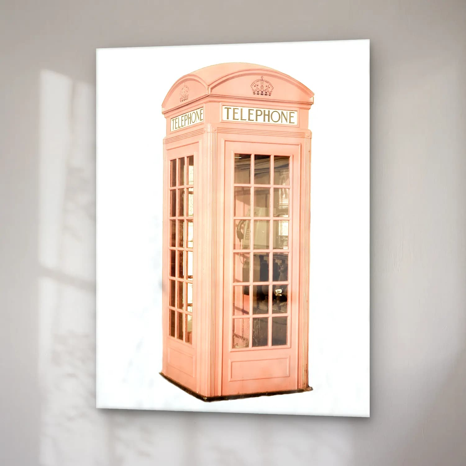 Pastel Londra No. 3 cam tablo — sağ açıdan görünüm