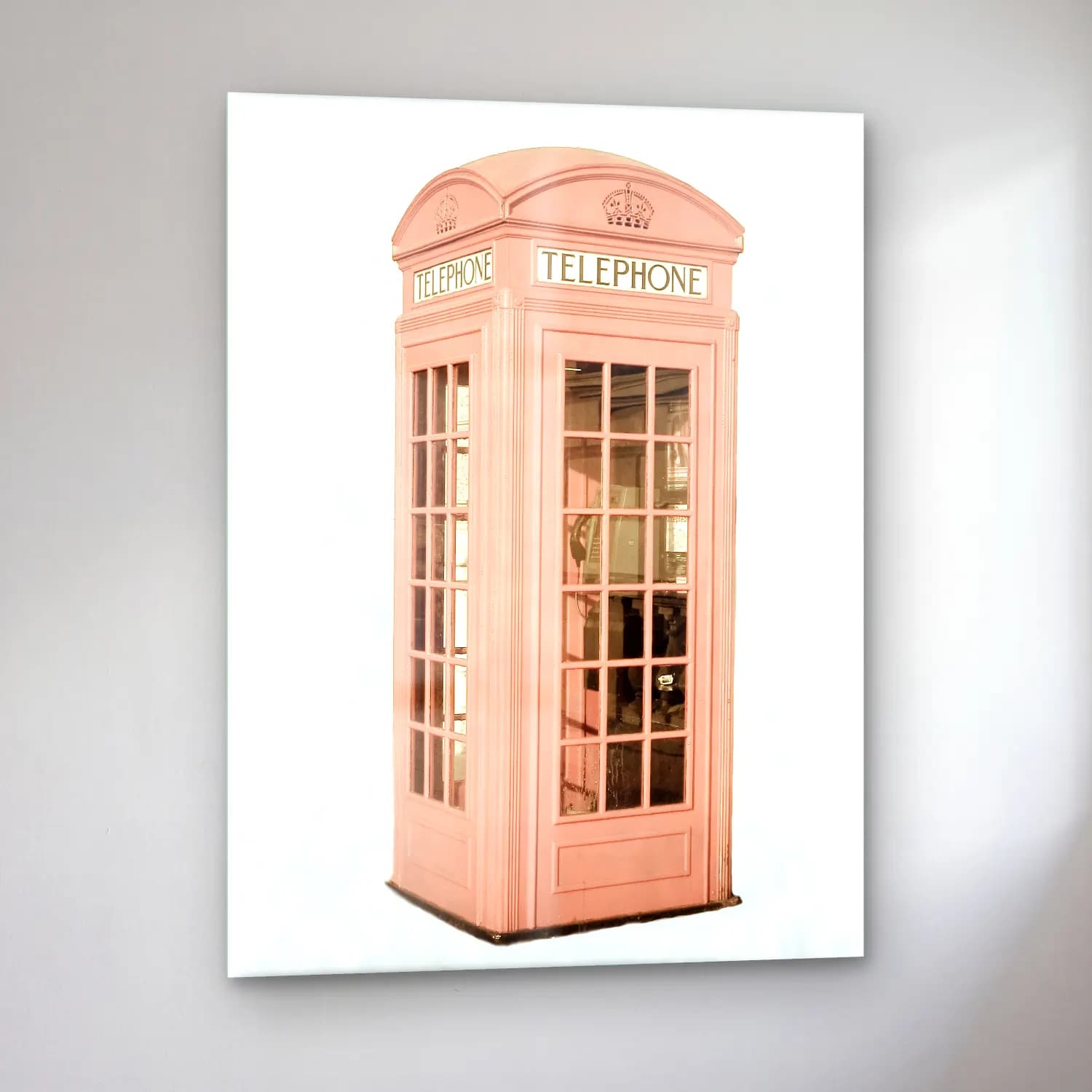 Pastel Londra No. 3 cam tablo — sol açıdan görünüm