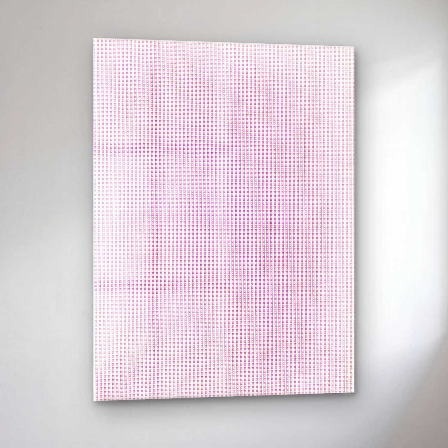 Pastel Dama Deseni No. 12 cam tablo — sol açıdan görünüm