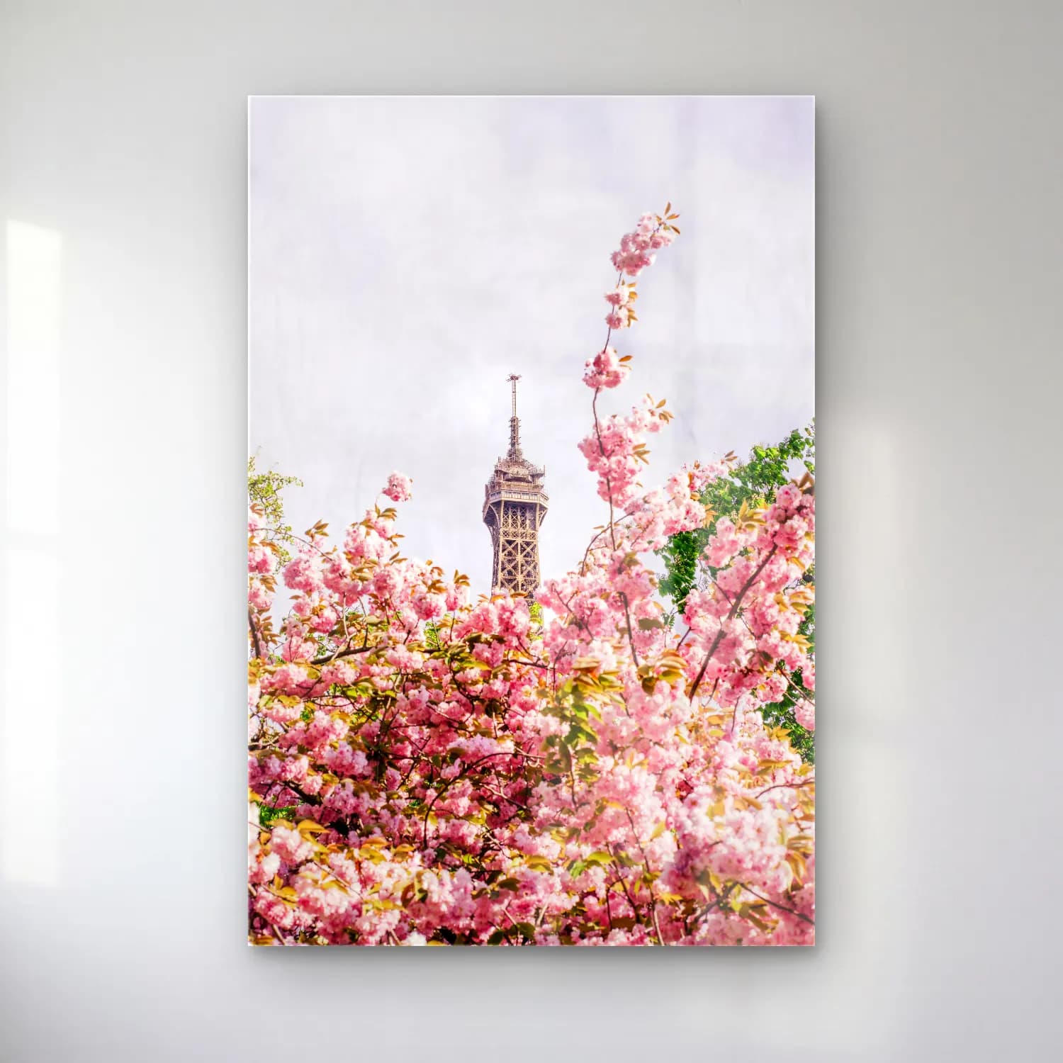 Pastel Paris ve Eyfel Kulesi No. 4 cam tablo — Pastel Paris ve Eyfel Kulesi No. 4 — pastel paris ve eyfel kulesi