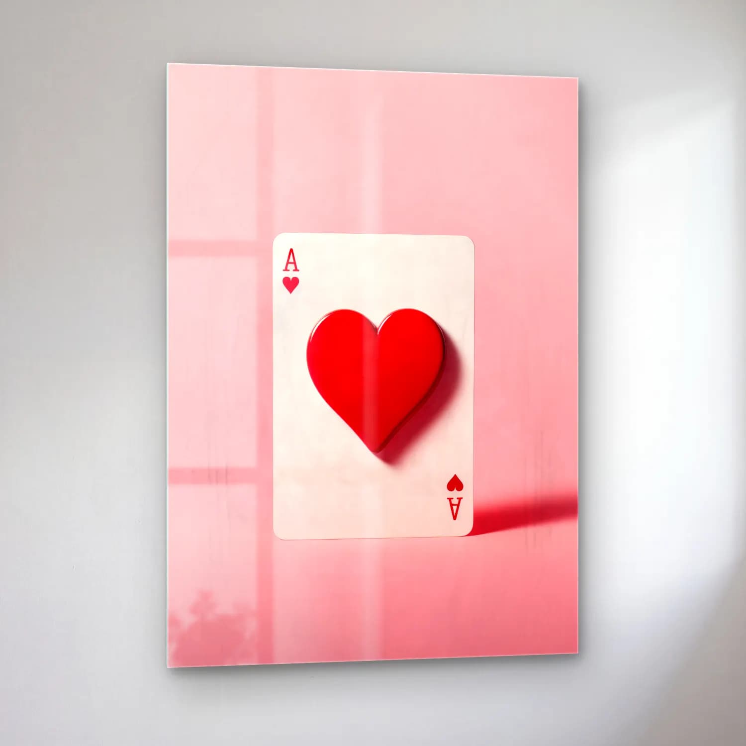 Pastel Dama Deseni No. 13 cam tablo — sol açıdan görünüm