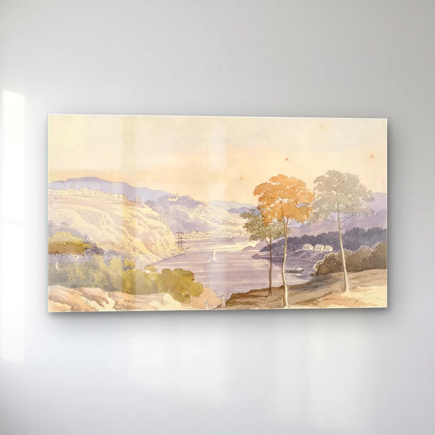 Charles Hamilton Smith – View of the Douro towards Porto cam tablo — sol açıdan görünüm