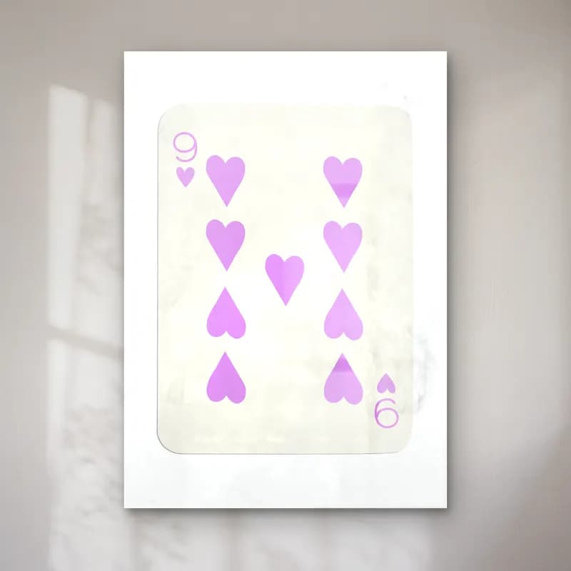 Pastel Rakamlar No. 9 cam tablo — Pastel Rakamlar No. 9 — pastel rakamlar