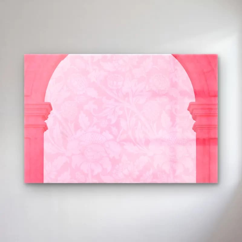 Pastel Çiçek Deseni No. 205 cam tablo — Pastel Çiçek Deseni No. 205 — pastel çiçek deseni