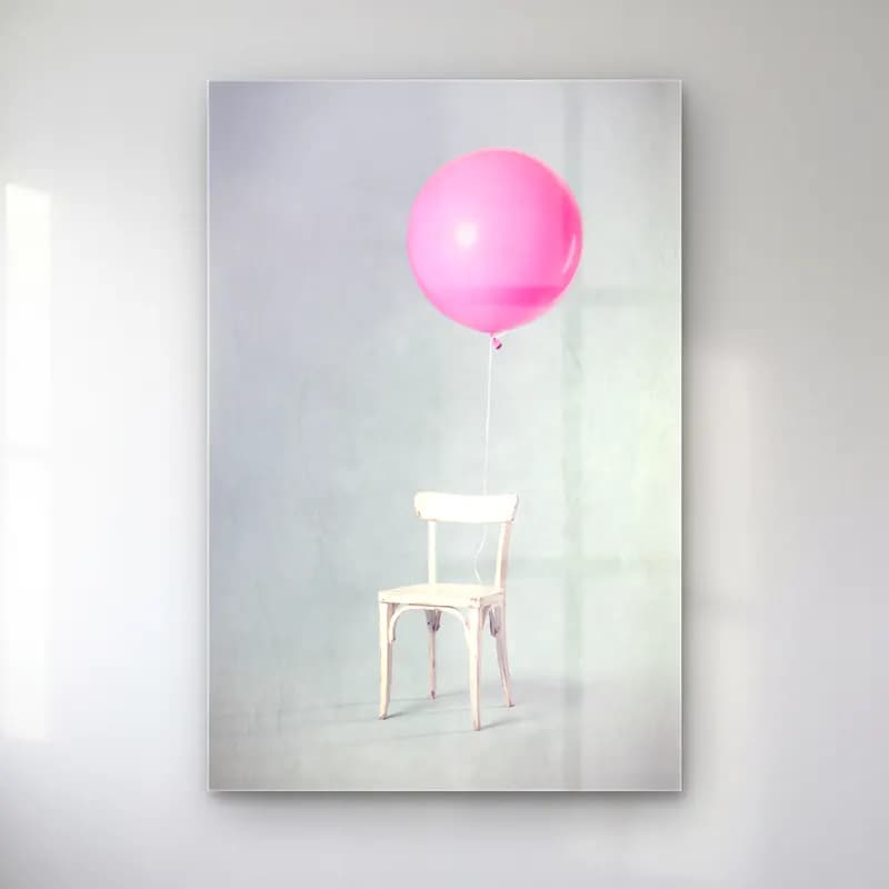 Pastel Sıcak Hava Balonu No. 6 cam tablo — Pastel Sıcak Hava Balonu No. 6 — pastel sıcak hava balonu