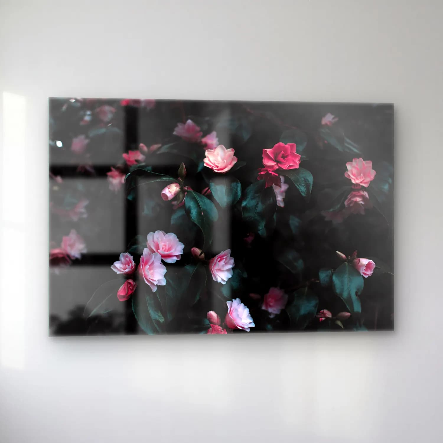 Pastel Manolya No. 8 cam tablo — sol açıdan görünüm