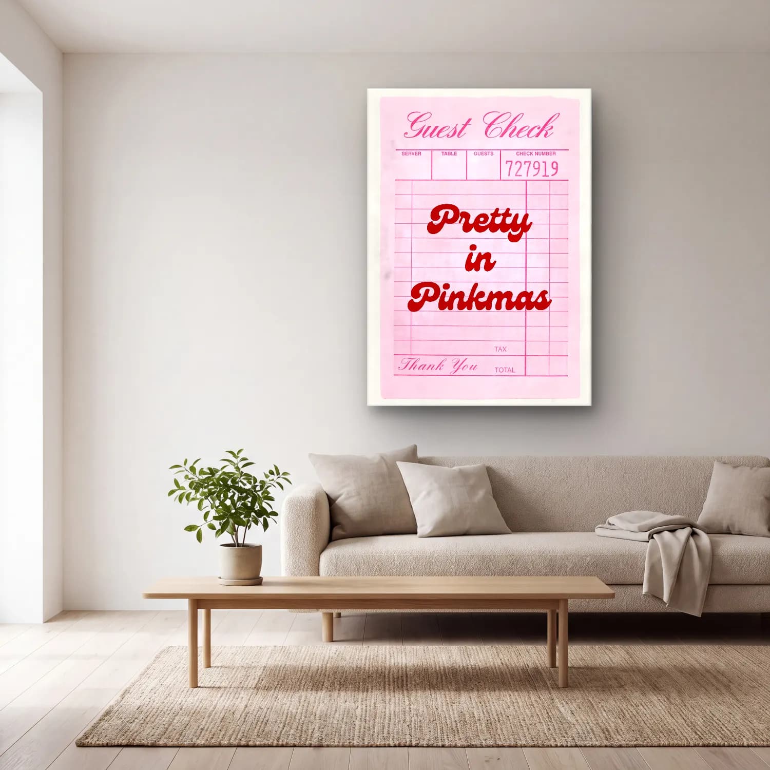 Pastel Pembe Şakayıklar No. 12 cam tablo — açık renk salonda