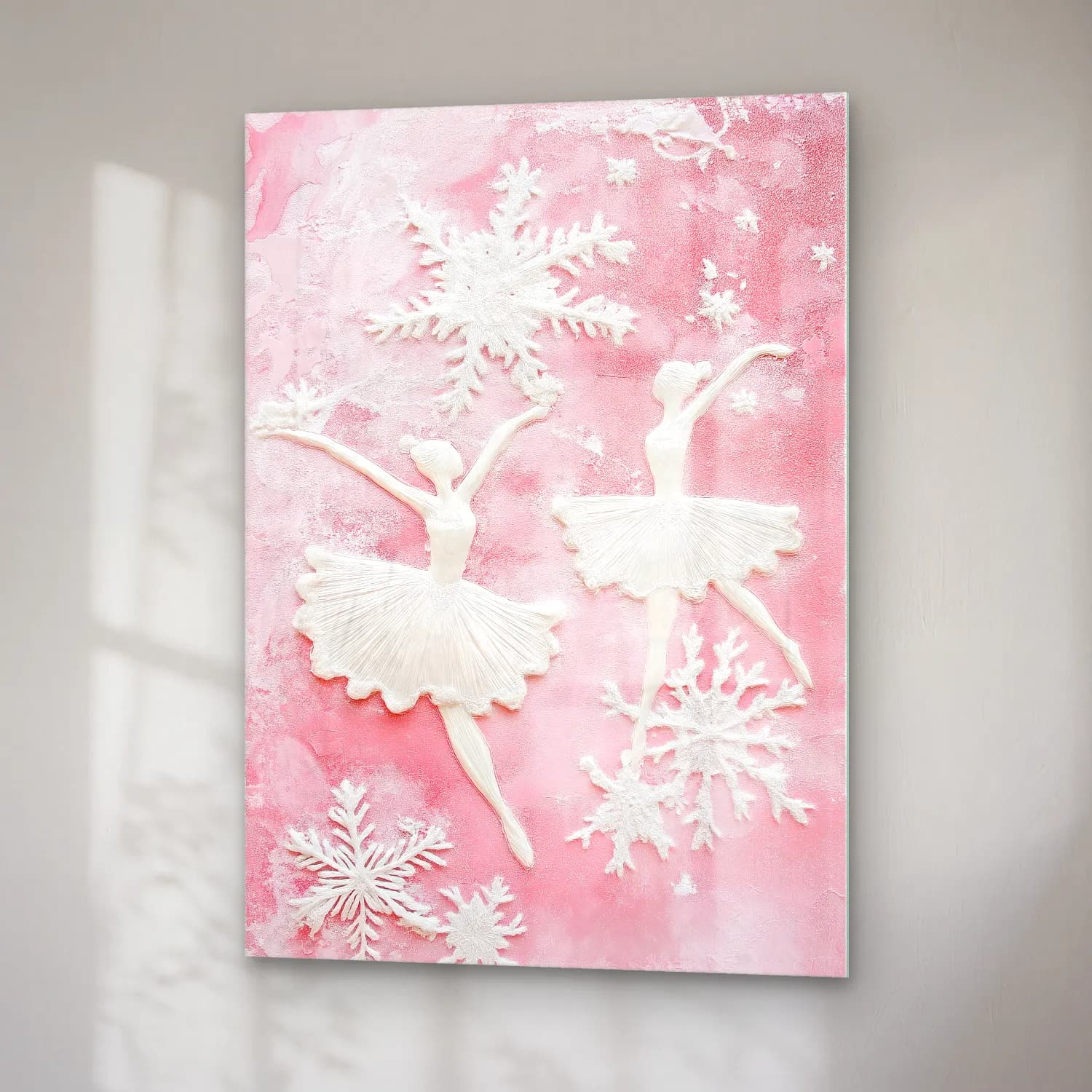Pastel Balerin No. 6 cam tablo — sağ açıdan görünüm