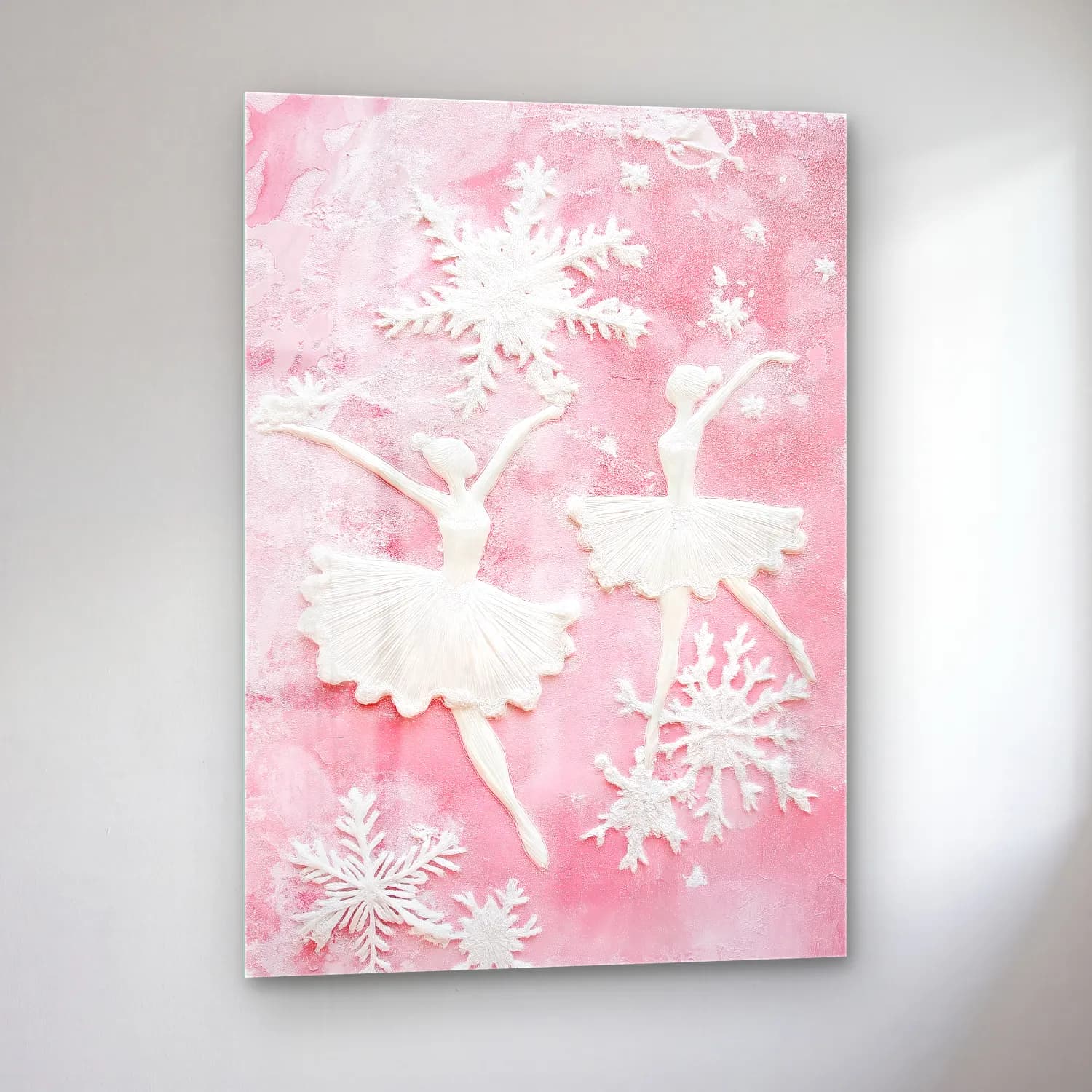 Pastel Balerin No. 6 cam tablo — sol açıdan görünüm