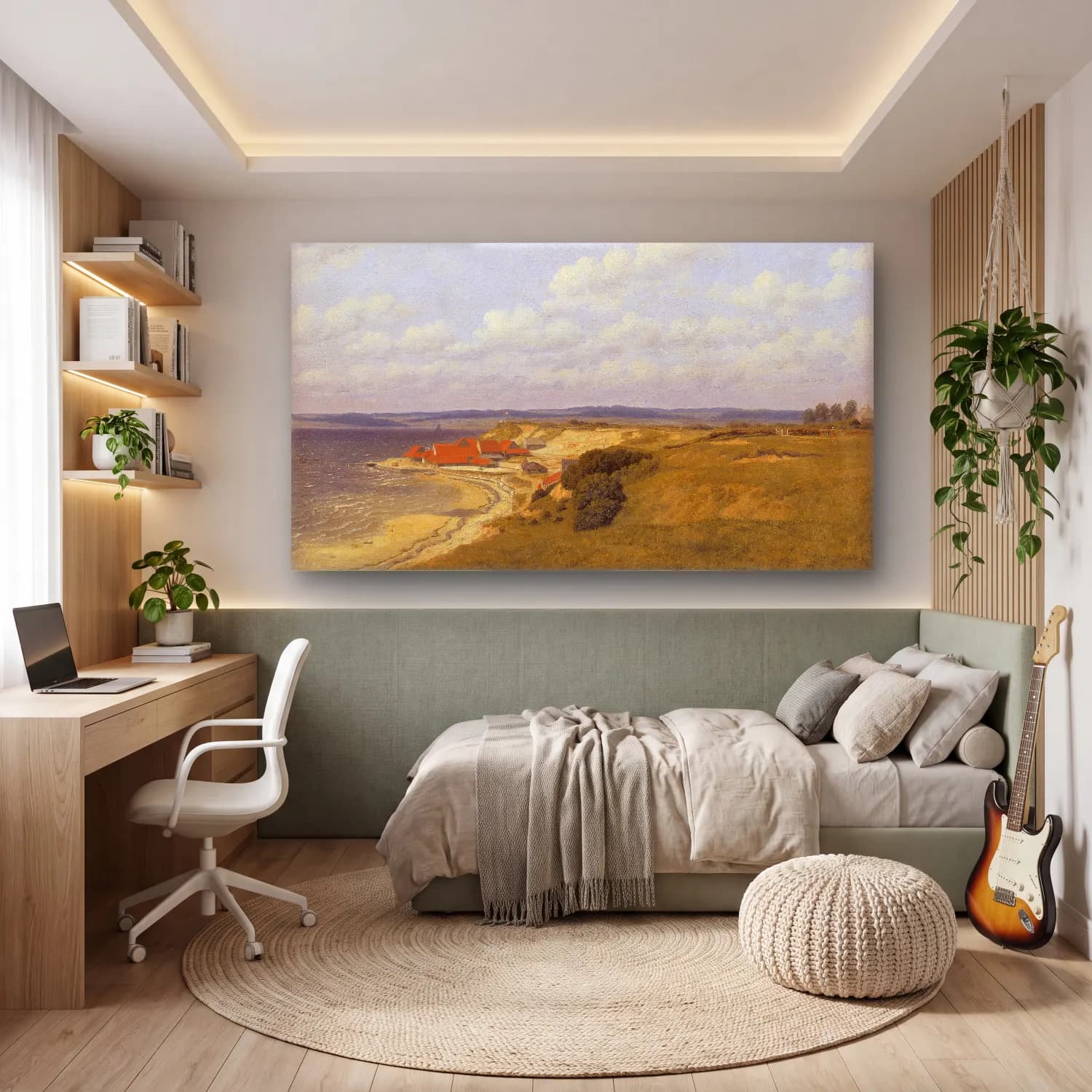 Christoffer Wilhelm Eckersberg – Renbjærg Tileworks cam tablo — genç odasında