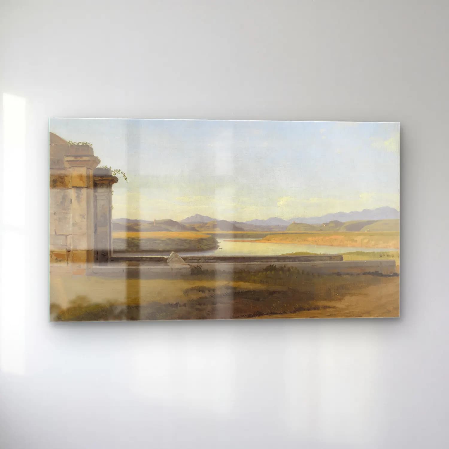 Christoffer Wilhelm Eckersberg – View from the Fontana Acetosa, Rome cam tablo — sol açıdan görünüm