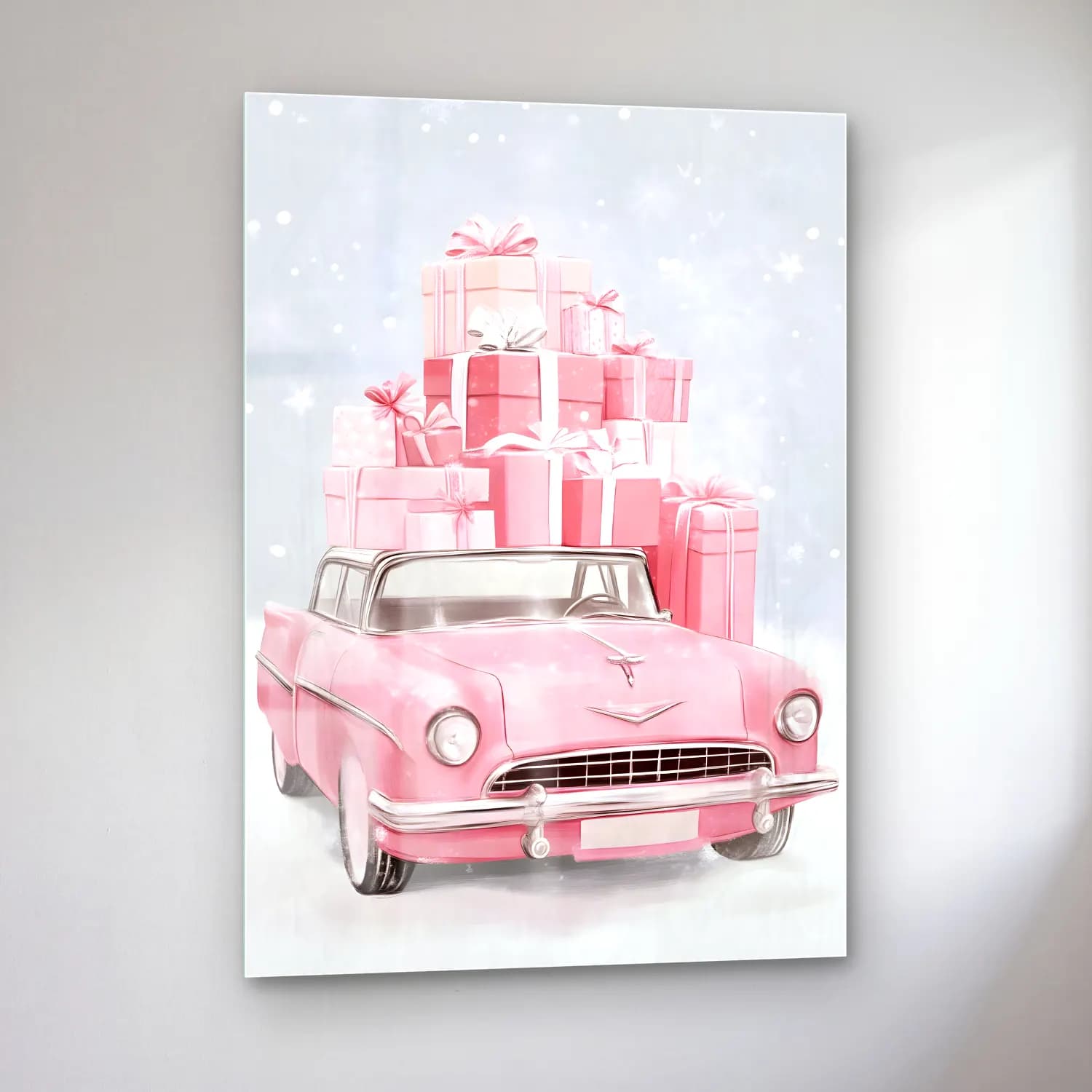 Pastel Hediye Paketleri No. 14 cam tablo — sol açıdan görünüm
