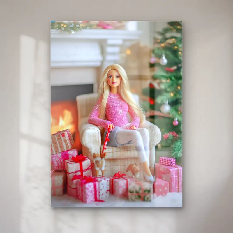 Pastel Noel Baba No. 10 cam tablo — Pastel Noel Baba No. 10 — pastel noel baba