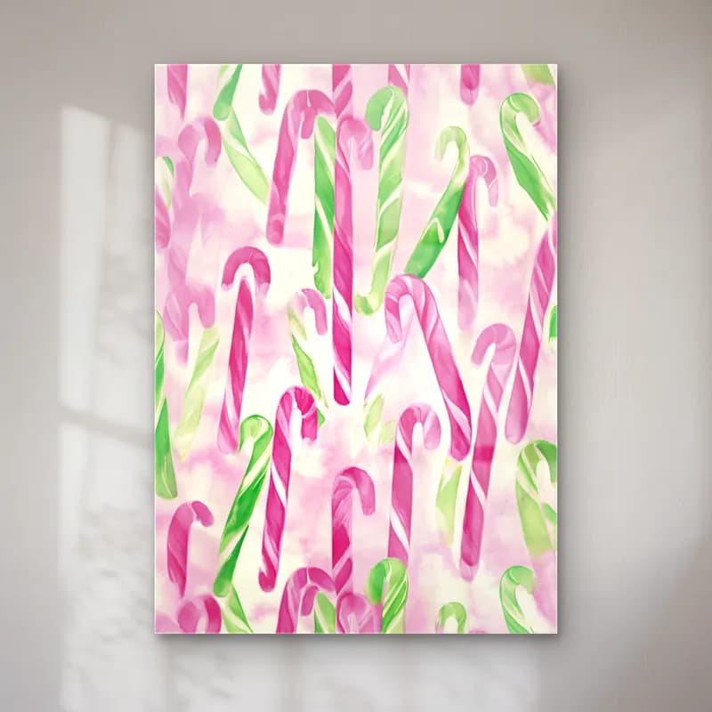 Pastel Yılbaşı Süsleri No. 43 cam tablo — Pastel Yılbaşı Süsleri No. 43 — pastel yılbaşı süsleri