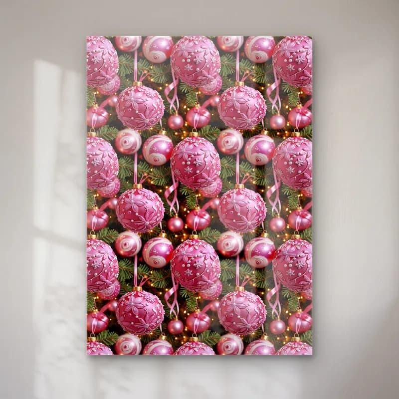 Pastel Yılbaşı Süsleri No. 44 cam tablo — Pastel Yılbaşı Süsleri No. 44 — pastel yılbaşı süsleri