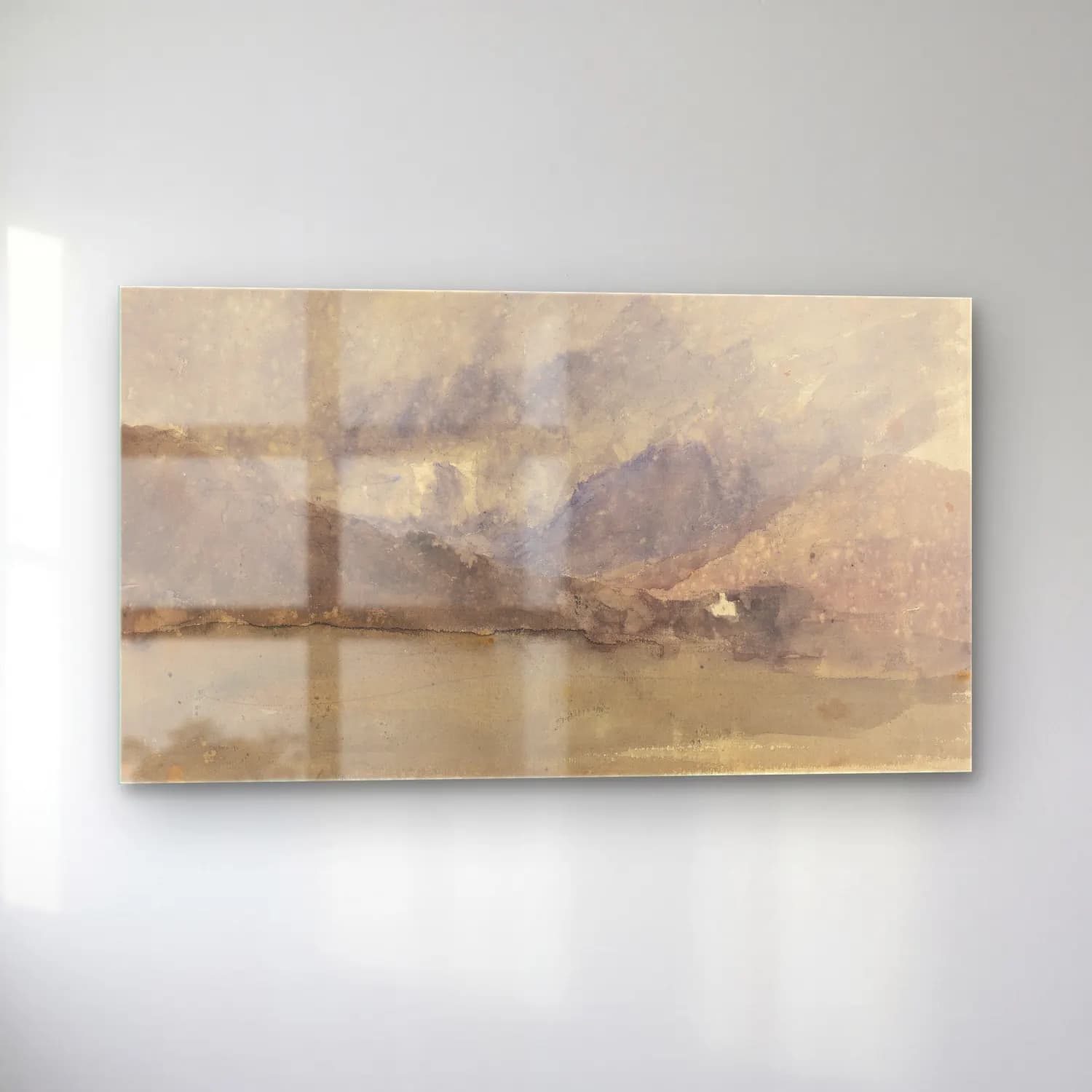 David Cox – Capel Curig, Caernarvonshire, Wales cam tablo — sol açıdan görünüm