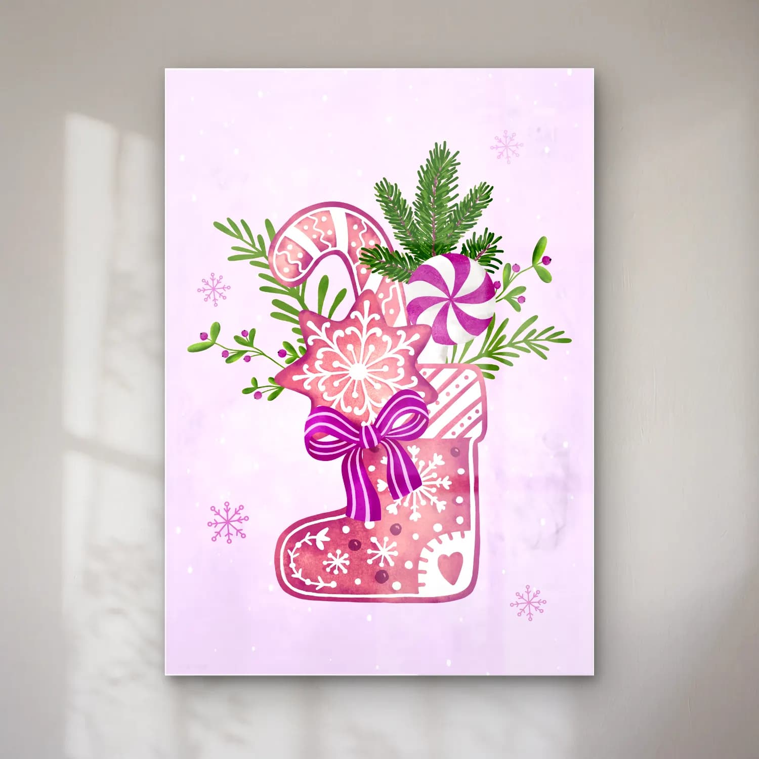 Pastel Yılbaşı Süsleri No. 47 cam tablo — Pastel Yılbaşı Süsleri No. 47 — pastel yılbaşı süsleri
