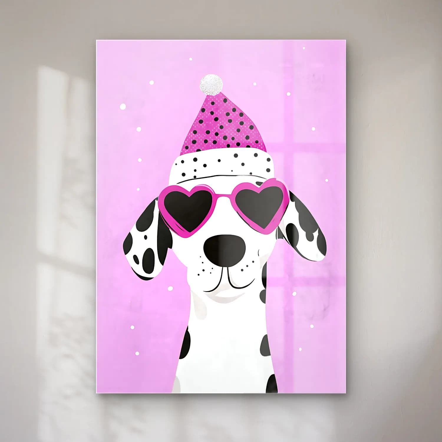 Sevimli İllüstrasyon Köpek No. 14 cam tablo — Sevimli İllüstrasyon Köpek No. 14 — sevimli i̇llüstrasyon köpek