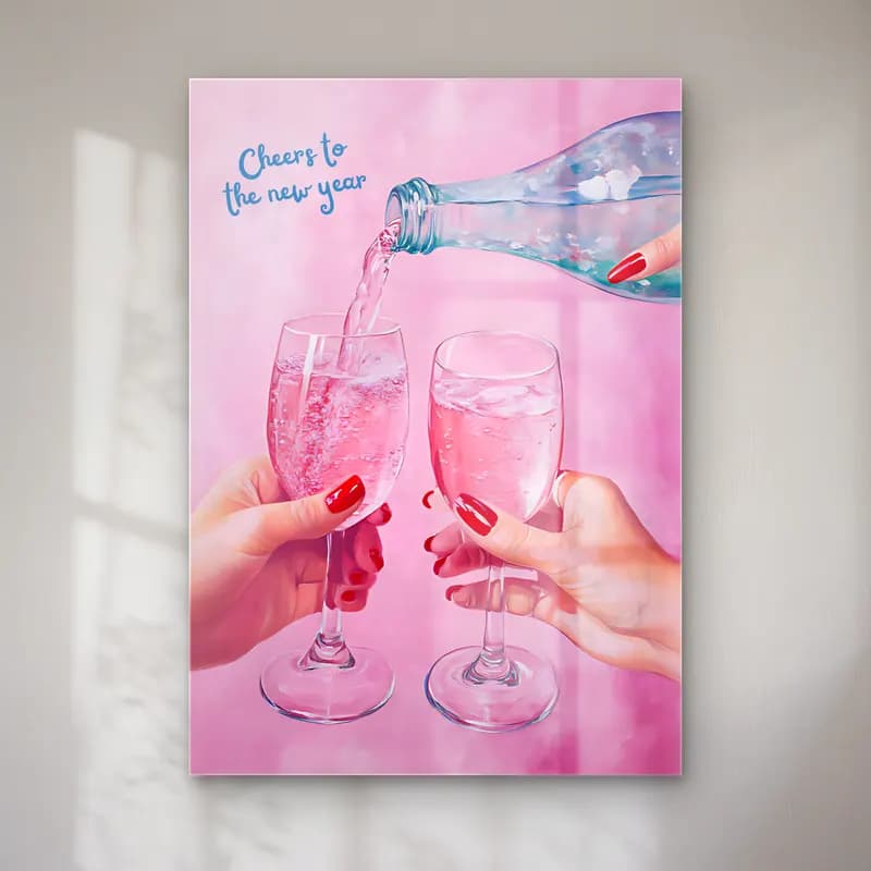 Pastel Şampanya No. 8 cam tablo — Pastel Şampanya No. 8 — pastel şampanya