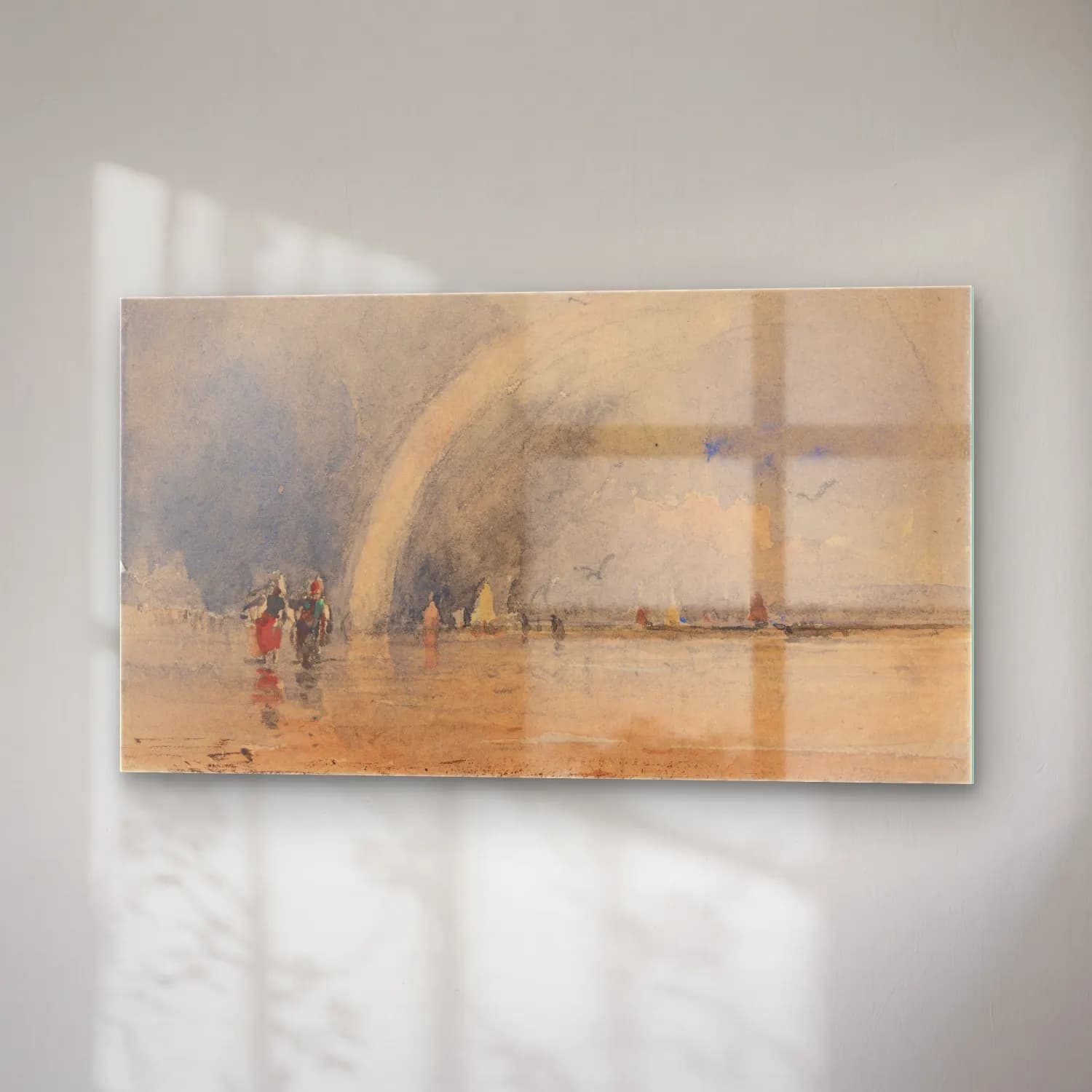 David Cox – Morecambe Sands (second half of 1830s) cam tablo — sağ açıdan görünüm