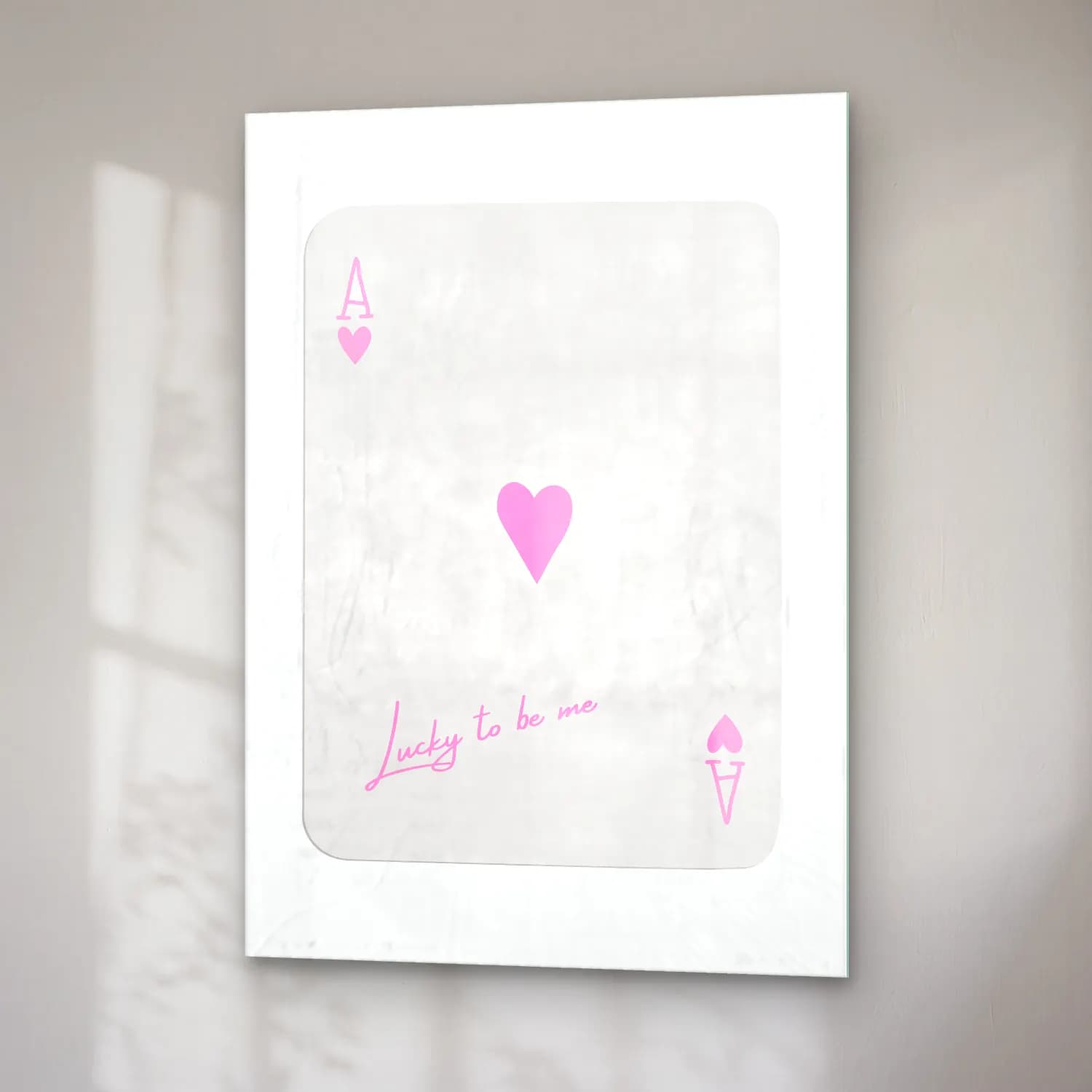 Pastel Söz Posteri No. 58 cam tablo — sağ açıdan görünüm
